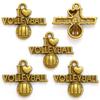 Acessórios de joias DIY de liga de vôlei multicoloridos Pulseira Chaveiro Pingente Decorativo Pingente J488