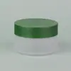 Frasco de Creme Colorido 50g, Pote Transparente de Embalagem Plástica, Frasco Redondo para Creme de Máscara Facial, Frasco Cosmético, Frasco de Creme com Boca Larga