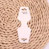 Tarjetas Plegables para Collares de Cartulina Blanca al por Mayor en Stock, Tarjetas de Exhibición para Empaquetar Colgantes de Cadena para Suéteres, Tarjetas para Joyería de Plata S925