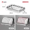 Colección de Estantes de Almacenamiento de Accesorios de Tablero Perforado de Escritorio Transfronterizo, Ganchos de Cesta Colgante de Agujero Redondo, Piezas de Estante de Almacenamiento de Pared de Rejilla