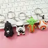 STAR WARS STAR WARS Samurai Negro Blanco Caucho Suave Dibujo Animado 3D Llavero Colgante de Regalo