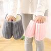 Otoño e invierno nuevo color sólido cálido zapatillas de algodón para el hogar interior suela gruesa piso de madera Mao Mao pareja zapatillas de algodón al por mayor