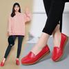 Zapatos de Enfermera Bajos para Mujer de Otoño e Invierno, Zapatos de Algodón Blancos Cálidos Forrados de Felpa, Zapatos Planos Antideslizantes para Madres de Mediana Edad y Mayores, Zapatos Sueltos para Maternidad