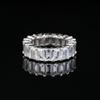 Mu Jing joyería nuevo estilo europeo y americano moda 3*5mm flor de coche corte fila taladro anillo anillo de circonita joyería