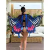 Asa de Borboleta Azul Rosa Manto Halloween Cosplay Xale de Fada Adereço de Performance Em Estoque Atacado Suprimento Transfronteiriço