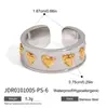 Jieding Joyería de acero de titanio europea y americana pendientes de amor anillo de acero inoxidable pendientes de diseño de nicho para mujer anillo de joyería transfronteriza