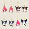 Pendientes Lindos de Kuromi y My Melody de Venta Caliente Transfronteriza, Moda Tendencia y Adorable, Accesorios para Orejas de Dibujos Animados Personalizados Europeos y Americanos