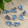 Taladro de Garra Acrílico Colorido Marquise Milenio 8*13mm Garra D Fondo Plateado Taladro Cosido a Mano Taladro DIY Ropa Joyería Accesorios