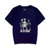 Comercio exterior verano manga corta era de piedra periférico código europeo transfronterizo superventas jersey estampado camiseta manga corta para hombre y mujer