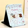Espejo de Maquillaje de Cachorro Lindo, Estilo Nuevo, Engrosado, Adecuado para Uso en Casa, Viajes, Portátil, Anticaídas, Espejo de Tocador de Alta Definición