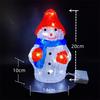 Lâmpada Boneco de Neve de Natal Resina Luminosa Acrílica Decoração Boneco de Neve Vitrine Chapéu de Natal Presente