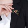 Novo estilo nacional moda andorinha retorno andorinha broche ramos de salgueiro roupas pino terno vestido cheongsam acessórios