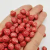 Cuentas checas importadas baoshiosa de doble cono para linterna de 9 mm, dorado vintage con trazo, cuentas sueltas, material para pulsera de cuentas DIY, collar