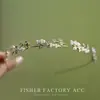 Livro Vermelho Pequeno Pedra Olho de Gato Strass Liga Estilo Coreano Pérola Fina Faixa de Cabelo Moda Faixa de Cabelo para Lavar o Rosto Presilha de Cabelo Acessórios de Cabelo Transfronteiriços