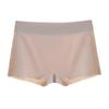 Calça de Segurança Boxer Feminina Cintura Média Seda Gelada Sem Costura Algodão Puro Antibacteriana Anti-luz Respirável Tamanho Grande Legging Apertada na Barriga