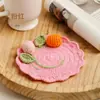 Atacado Transfronteiriço Amazon Artesanal Tecido à Mão com Lã Porta-Copos, Decoração Simples para Mesa, Almofadas Redondas de Isolamento Térmico, Presentes Criativos