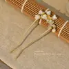 Grampo de Cabelo com Franja em Forma de U com Strass de Flor para Mulheres 2026 Novo Grampo de Cabelo de Alta Qualidade Estilo Antigo Grampo de Cabelo Chinês Acessório de Cabelo