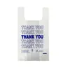 Saco Plástico tipo colete HDPE Personalizado com LOGO OBRIGADO Direto do Fabricante Grau Alimentício Sacola de Supermercado Sacola para Levar