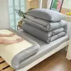 Juego de ropa de cama de tres piezas de algodón puro para estudiante universitario, nuevo modelo 2026, juego para dormitorio, funda de edredón 100% algodón, sábana bajera, juego para cama individual