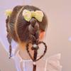 Menina Fresca Bordada Flor Lace Bow Hairpin Crianças Doce Princesa Heavy-duty Requintado Acessórios de Cabelo Par