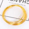 Alambre de cobre de oro de 18 quilates para dar forma, moldear, pulsera DIY flexible hecha a mano, material para dar forma, enrollar, joyería para orejas, accesorios