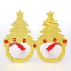 Gafas Navideñas Transfronterizas 2025 Accesorios para Fotos Navideñas para Adultos y Niños Montura de Gafas de Muñeco de Nieve Árbol Lazo