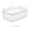 Caixa de plástico para conservar alimentos, refrigerador comercial de cozinha, refrigeração especial, armazenamento doméstico com tampa, pequena e grande capacidade