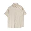 MAGMANS Verão Vintage Multi-colorido Cor Sólida Camisa de manga curta Marca da moda Solta Casual Lapela Camisa para Homens e Mulheres C3203