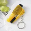 Martillo de seguridad para exteriores dos en uno mini rompeventanas llavero de coche martillo salvavidas incrustado con diamante martillo de escape para romper ventanas de coche