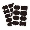 Pizarra Casera Adhesiva PVC Etiqueta Negra para Frascos de Especias, Transfronteriza Impermeable Borrable Manuscrita Desmontable