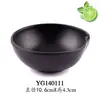 Vajilla para hot pot japonés plato creativo de plástico negro para snacks de salsa de soja cuenco de inmersión de melamina imitación porcelana plato para condimentos