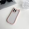 Funda para teléfono móvil con orejas de gato para iphone15 acrílico transparente 14/13 12 11 a prueba de caídas plus promax