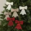 Novo produto da Amazon: Enfeite de Natal de laço de lantejoulas brilhantes, Decoração de árvore de Natal de laço de plástico PC
