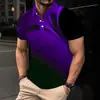 Camisa polo de verano 3D con botones, estilo cruzado europeo y americano para hombre, disponible en Amazon, polo deportivo para hombre