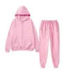 Conjunto deportivo unisex liso europeo y americano 2026, conjunto de sudadera con cremallera cálida casual de moda para otoño e invierno