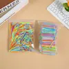 1000/Pacote Agulhas Plásticas Coloridas de Olho Largo para Artesanato DIY Infantil, Ferramentas de Tricô, Costura de Suéteres, Agulhas de Costura à Mão, Agulhas de Ponta Romba