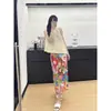 Plissados Miyake 2025 Primavera/Verão Novo Design, Rejuvenescedor, Emagrecedor, Popular e Super Bonita Saia Floral Japonesa