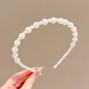 Diadema de lujo ligero sintiendo presión ambiente para el cabello diadema cara femenina accesorio para el cabello de lazo estilo retro Hong Kong pinza para el cabello tocado de alta gama