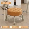 Taburete Pequeño con Ruedas Universal, Taburete para Cambiarse los Zapatos del Hogar, Taburete Redondo Giratorio Móvil con Bebé, Para Sentarse a Largo Plazo, Taburete Bajo con Ruedas para Entrega Rápida