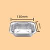 Plato de papel de aluminio rectangular, plato de papel para barbacoa, recipiente grueso, para llevar, para uso comercial, para hornear en el hogar, caja de aluminio desechable para hornear