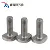 Tornillo de T Acero Inoxidable 304 Tornillos M5 M6 M8 Gb37 Tornillo para Hardware de Estándar Nacional Canal de Aluminio
