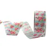 Hilo floral cinta de doble cara cinta con logo lazo cinta hecha a mano accesorios de cinta DIY