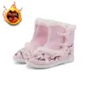 Zapatos Hanfu de estilo étnico Zapatos bordados para falda antigua con cara de caballo para niños Zapatos de Año Nuevo para niñas Abrigo antiguo Botas de algodón de invierno para bebé