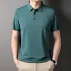 Camiseta de manga corta de verano para hombre, polo, casual de negocios, manga media, cuello de solapa de papá, camiseta, venta al por mayor