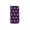 Cartera con Cremallera Larga Pu Calavera Transfronteriza 2084 Cartera de Mano Noche de Terror Navideño con Impresión de Imagen