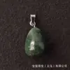 Pedra Gema de Cristal Natural 20mm Redondo Pingente Gota Brinco Colar Acessórios para Joias DIY Pingente de Pedra Bruta Ametista