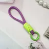 Gaxeta de cordão para celular color block, pulseira curta universal para capa de celular, chaveiro 12CM, alça anti-perda destacável