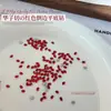 Mini Diamantes de Imitación Rojos K9 para Uñas con Bordes Biselados, Diamantes Irregulares Rojos de Fondo Plano para Uñas de Año Nuevo, Paquete Mixto