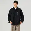 Chamarra casual estilo camisa retro americana tie-dye con cuello múltiple para hombre, prenda exterior casual de moda para primavera
