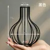 Decorações de sala de estar nórdicas de luxo leve, enfeites, vasos, plantas hidropônicas de vidro, arranjos de flores de mesa, flores artificiais, flores secas, vasos de flores